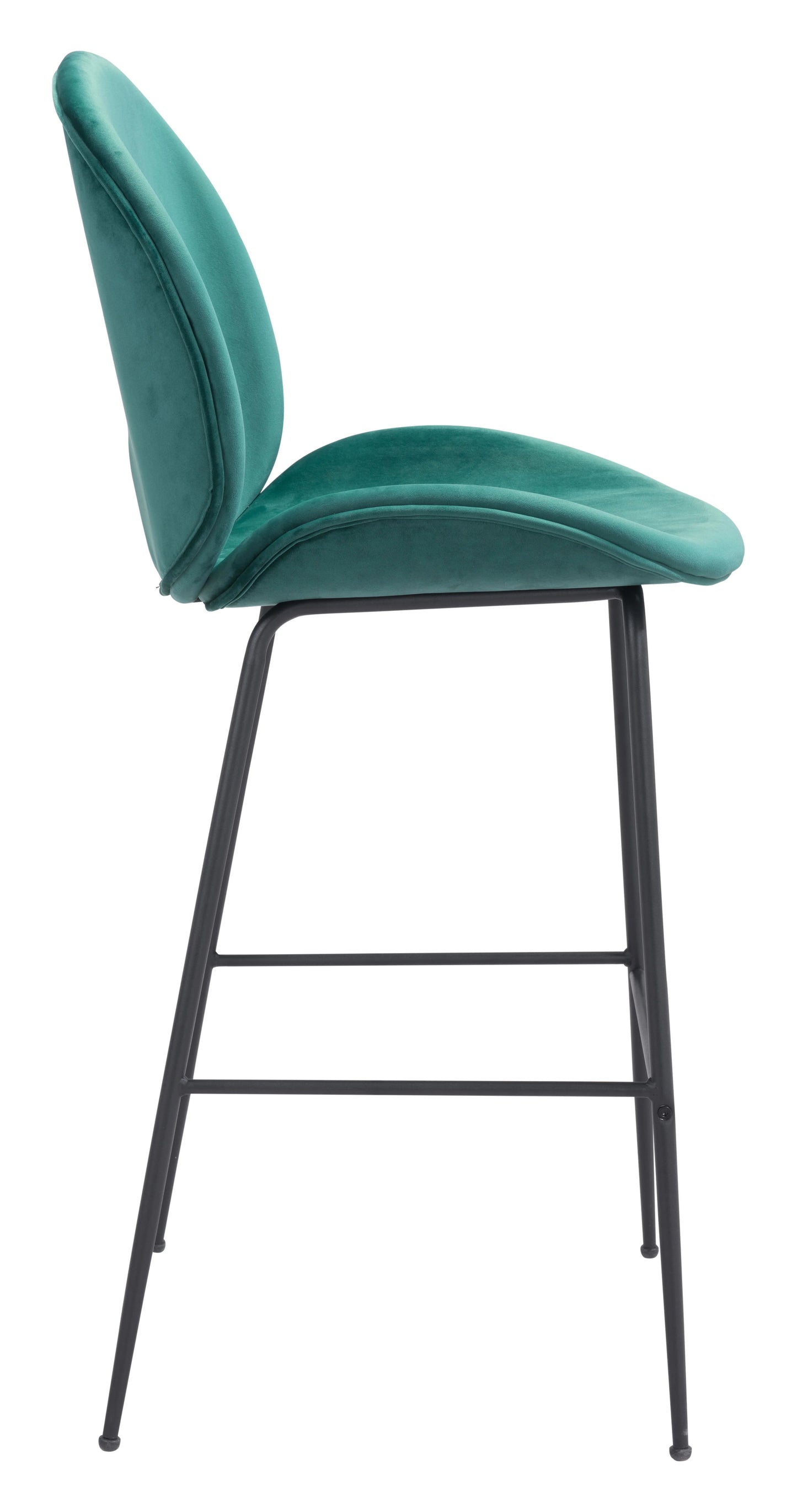 Miles Barstool Green Side View