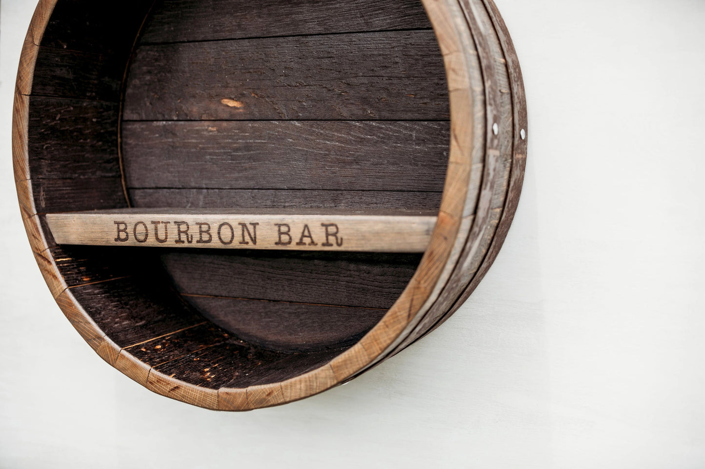 Bourbon Whiskey Shelf - Close up