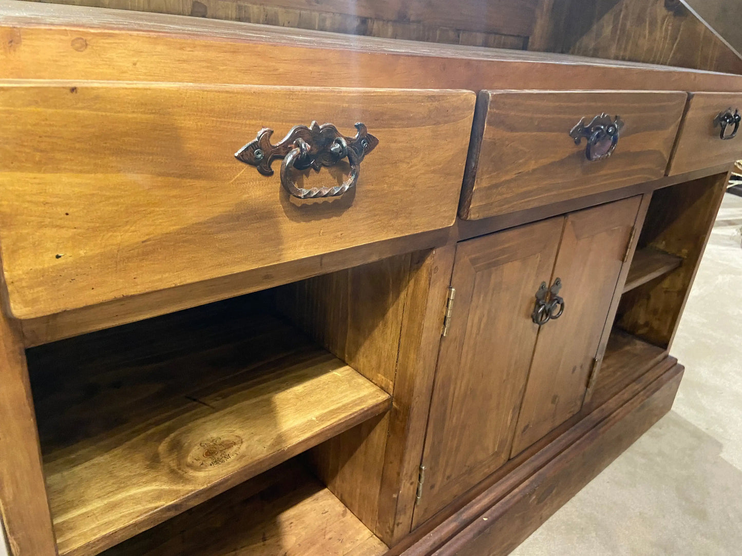 Close up of drawers and handles 