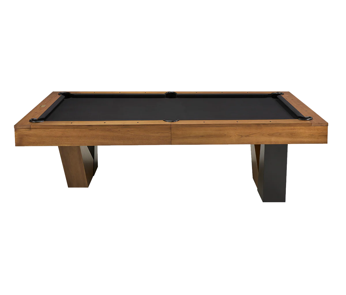 Length view of pool table 