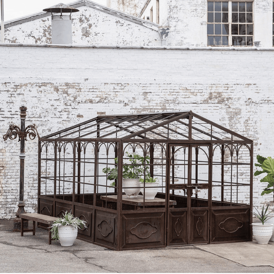 Large Orangerie Cast Iron Greenhouse