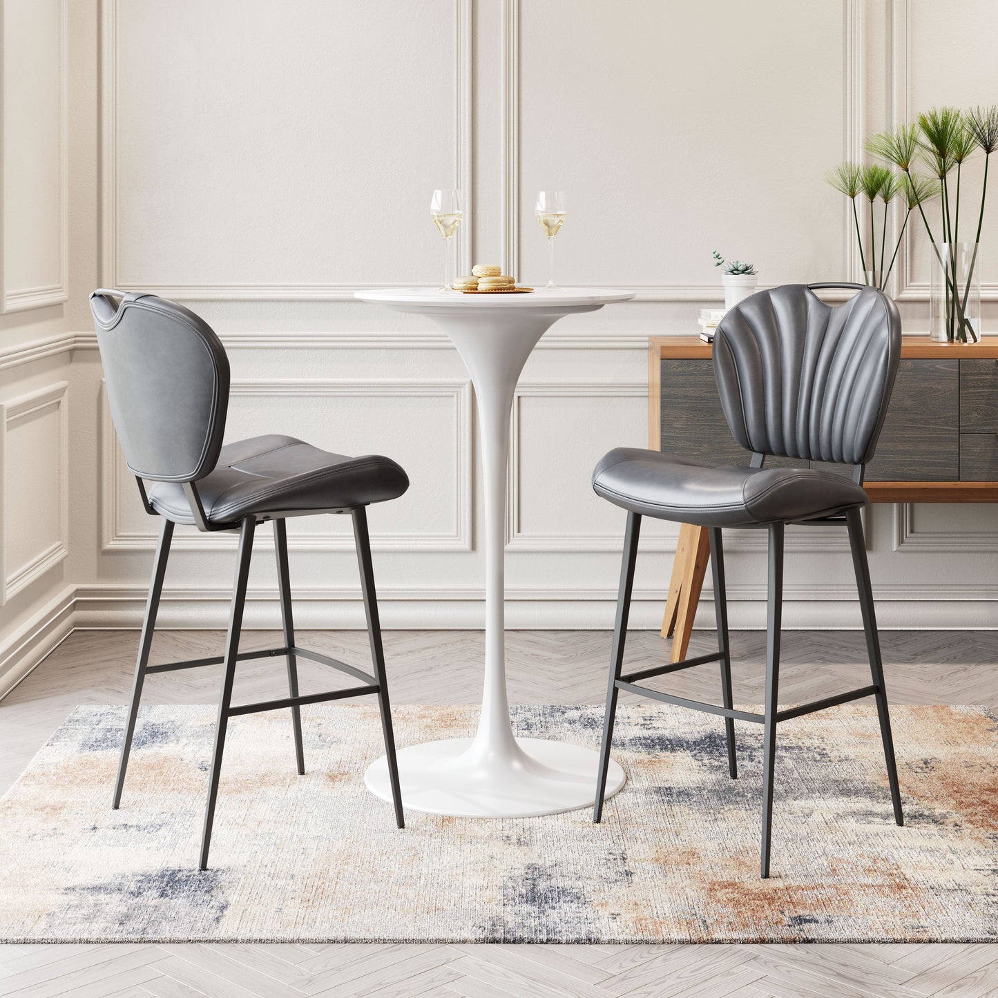 Terrence Barstools in Vintage Gray 