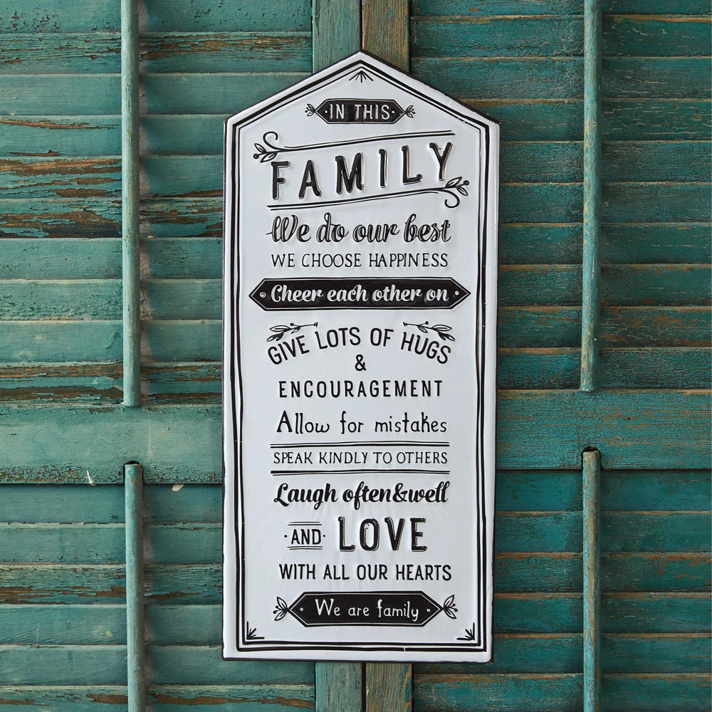 Family Rules Wall Sign