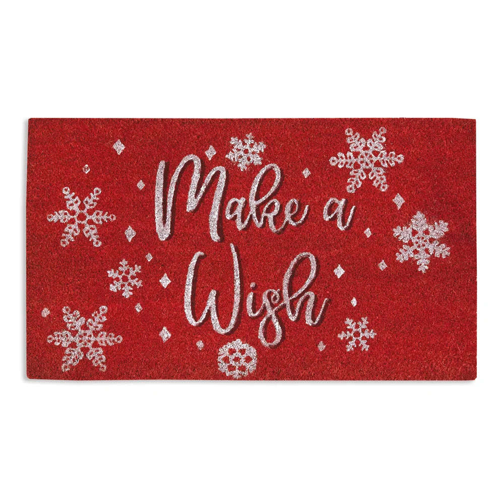 Make A Wish Holiday Doormat