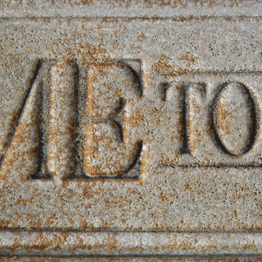 Close up of Porch sign