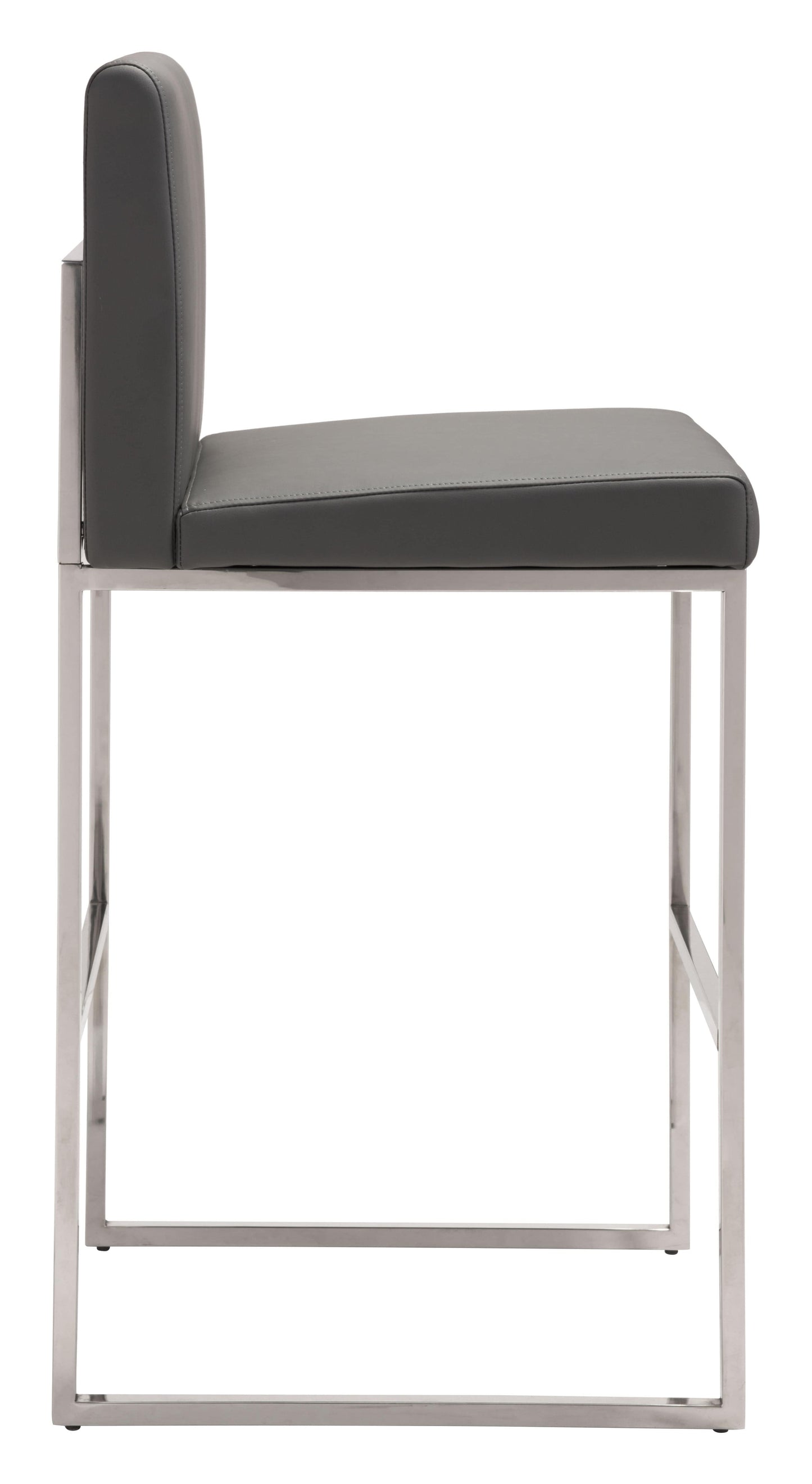 Side view of modern bar chair