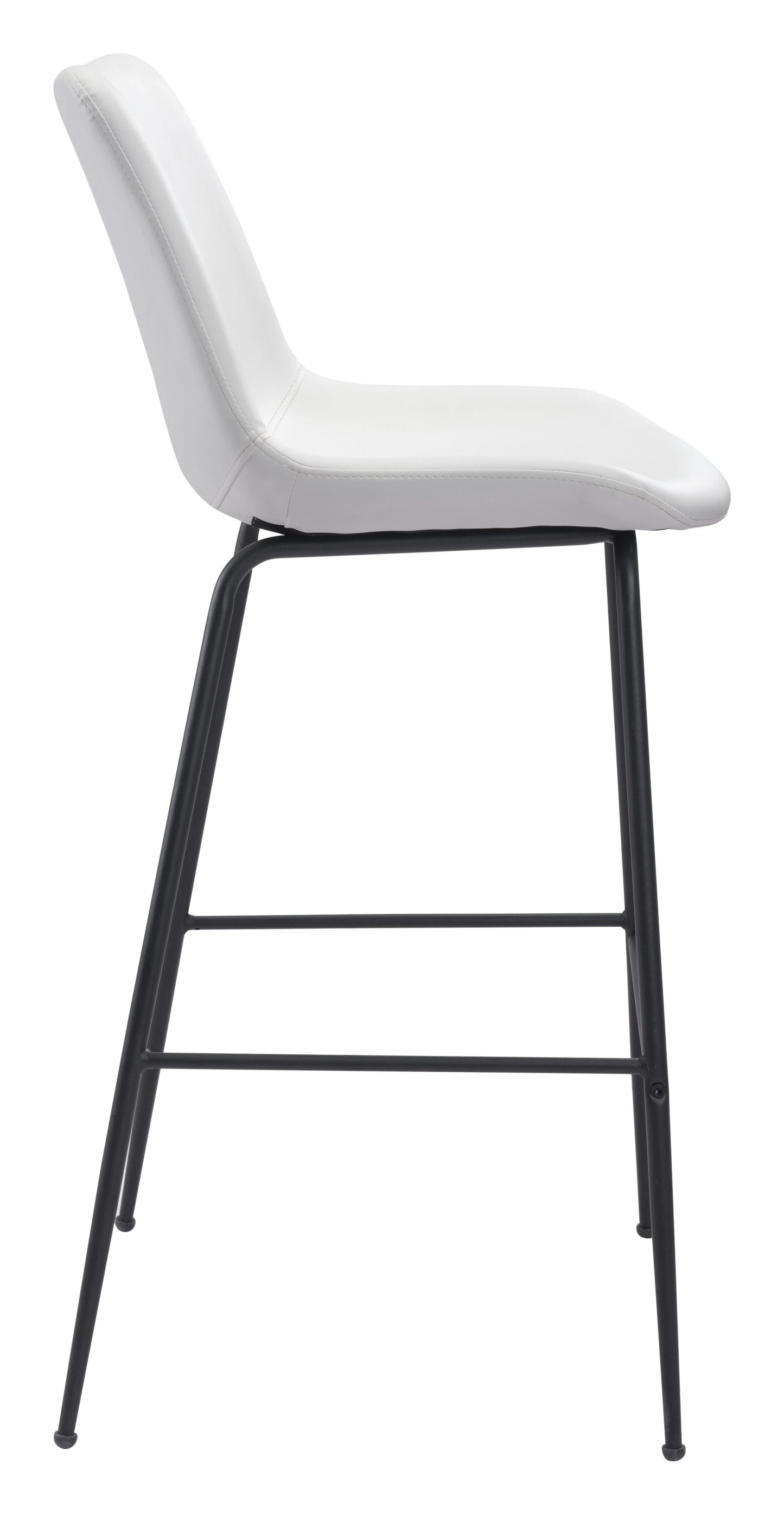 Byron Barstool White lateral view