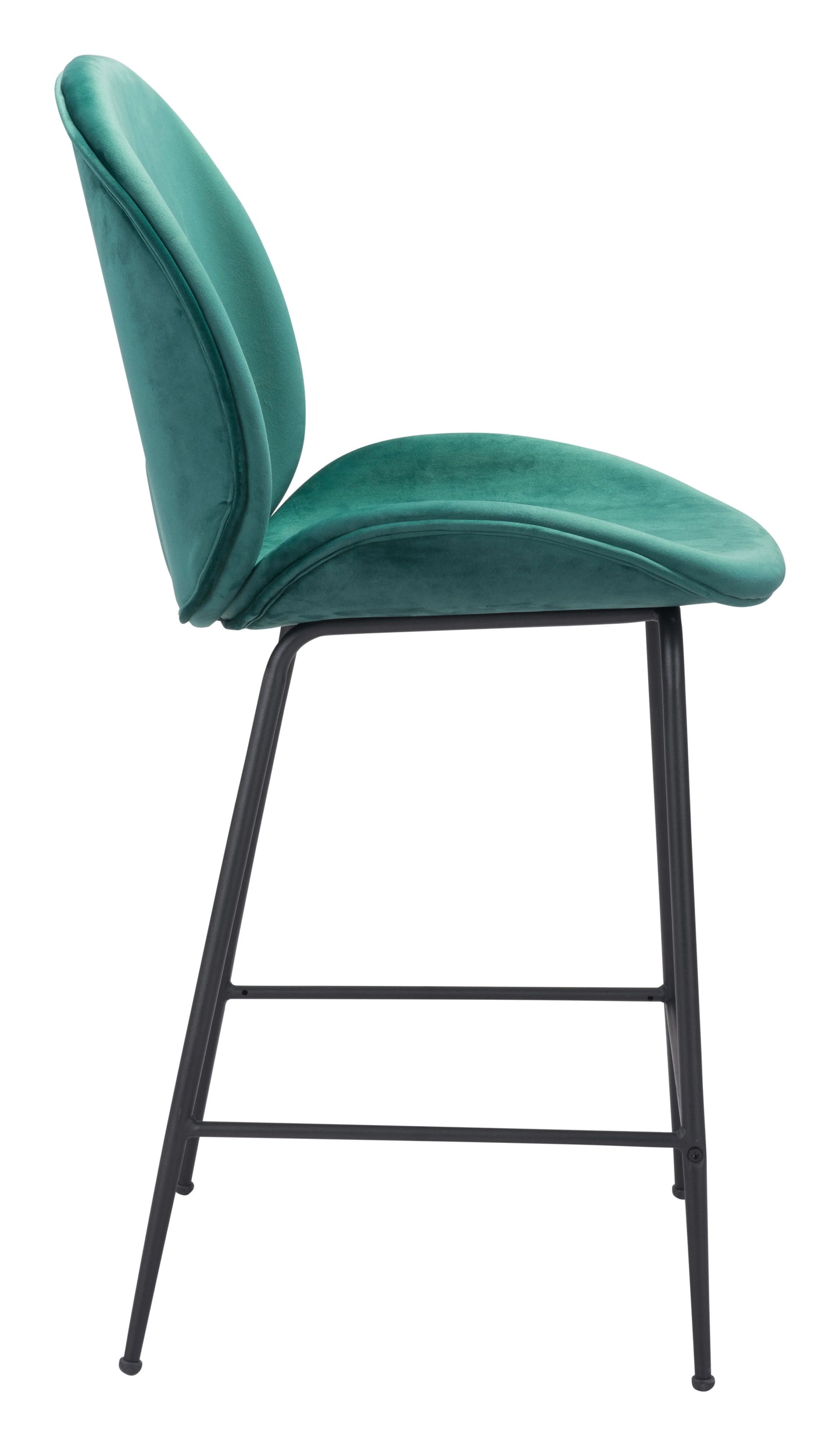 Miles Counter Stool Green Side View