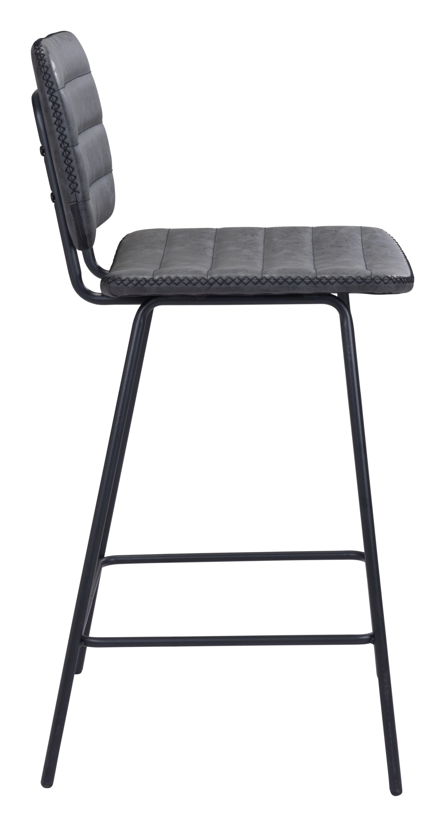 Boston Counter Stool Vintage Black lateral view