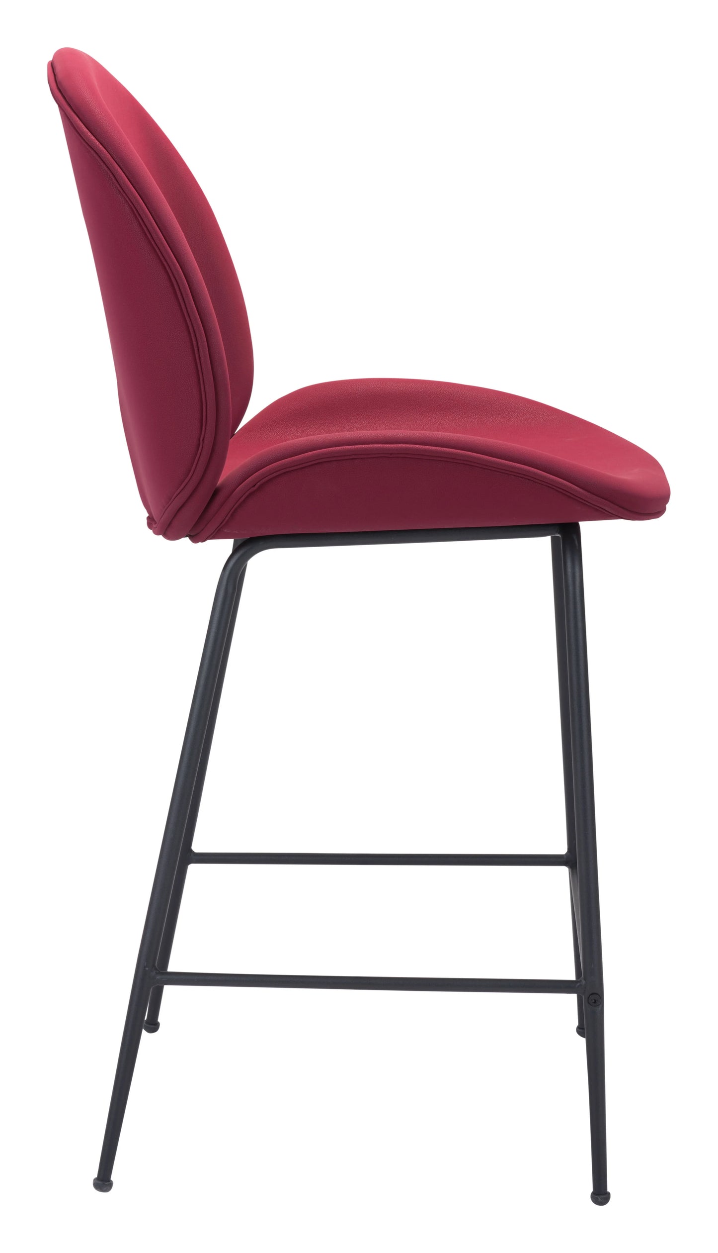 Miles Counter Stool Red Side View