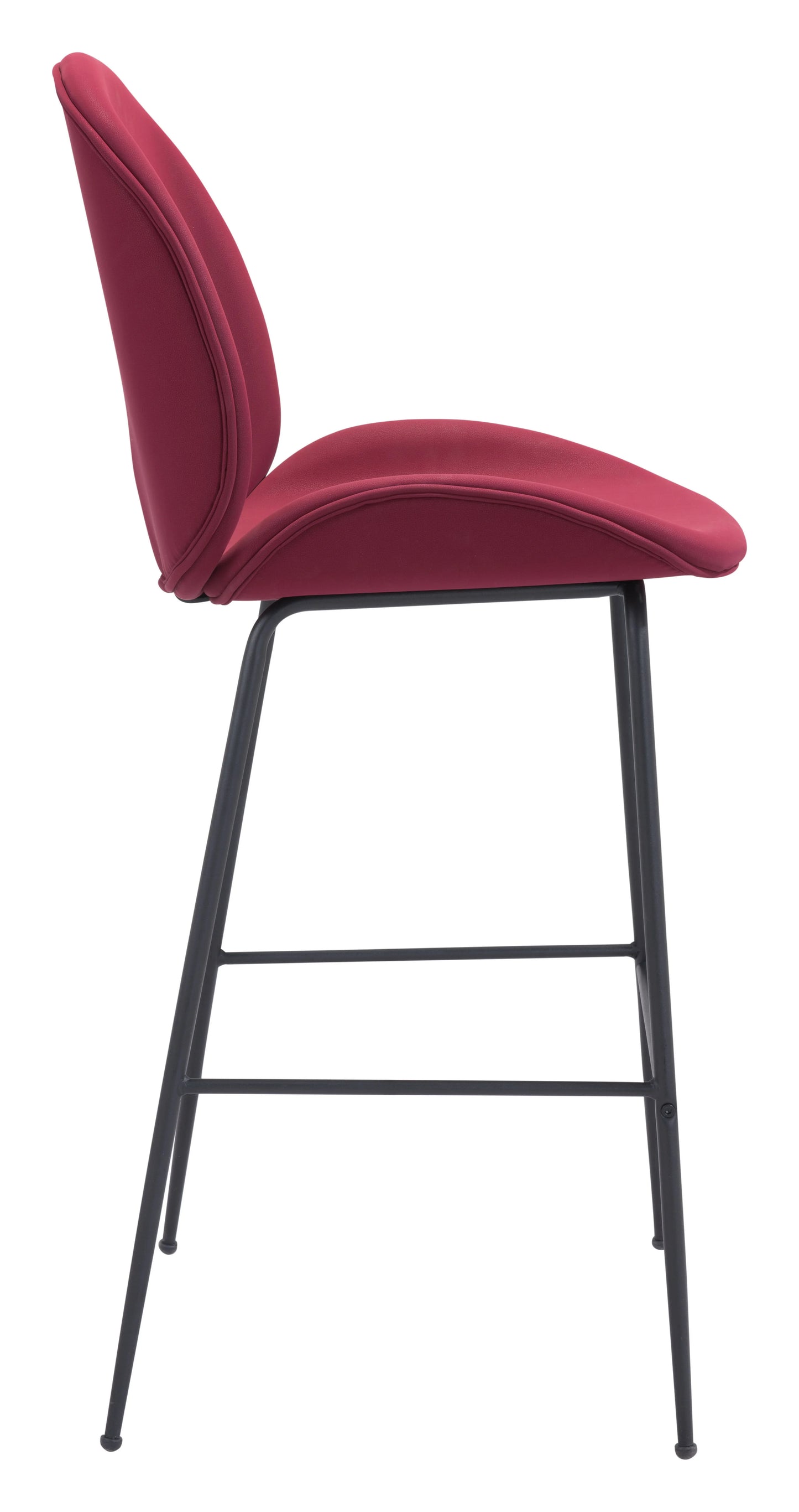 Miles Barstool Red Side View