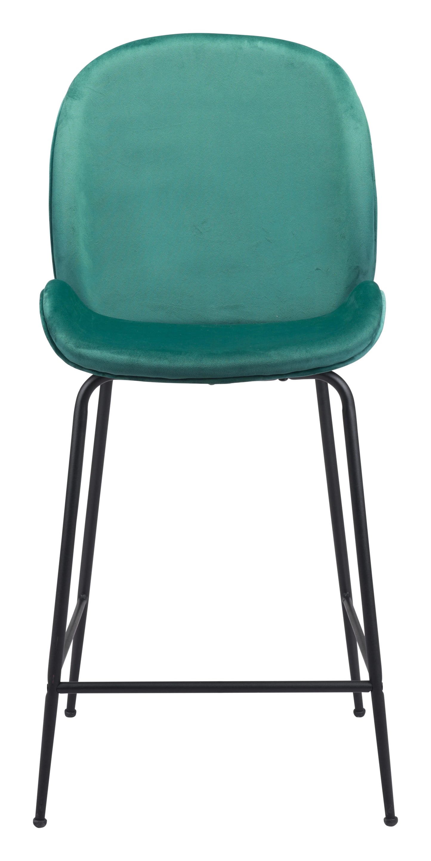 Miles Counter Stool Green Front View