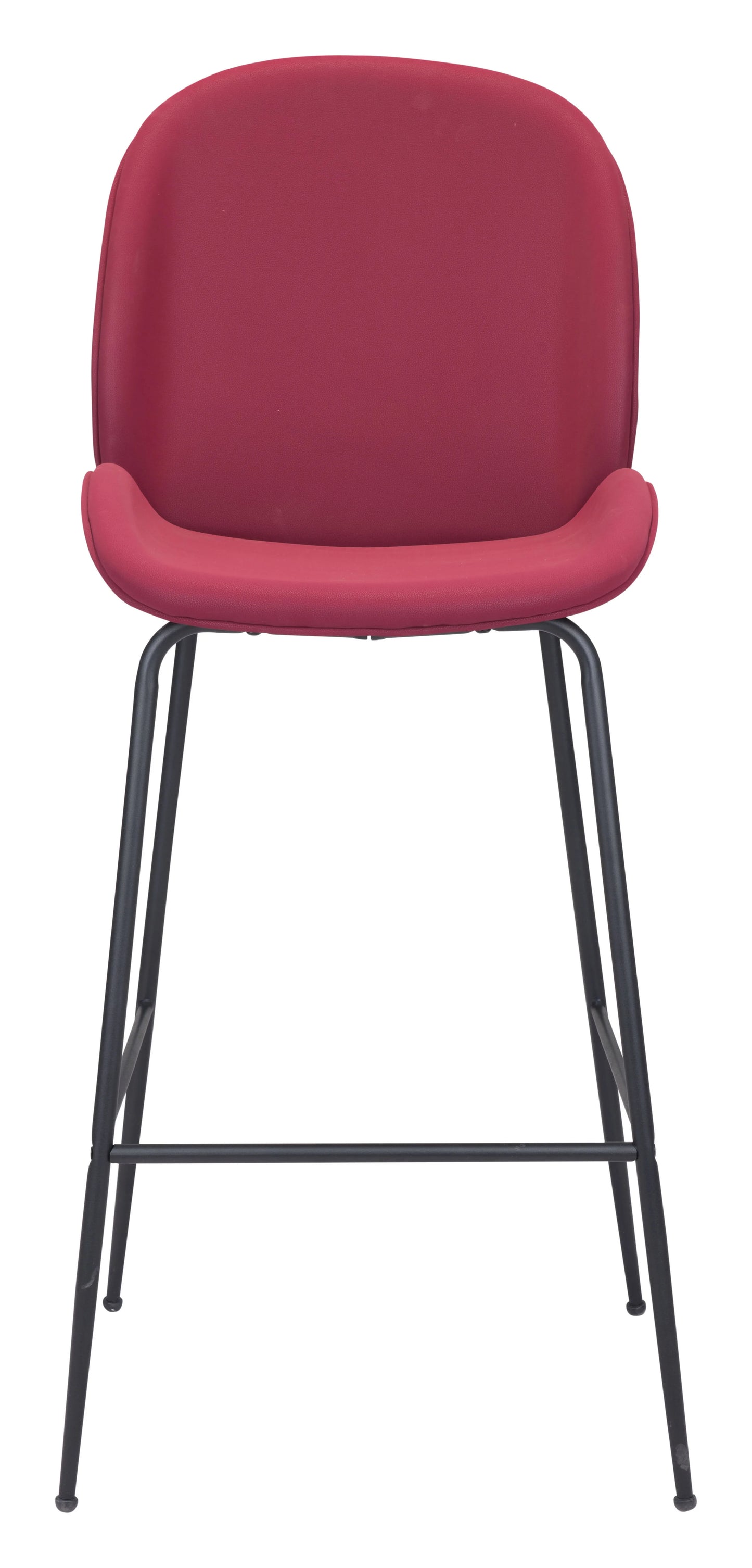 Miles Barstool Red Front View