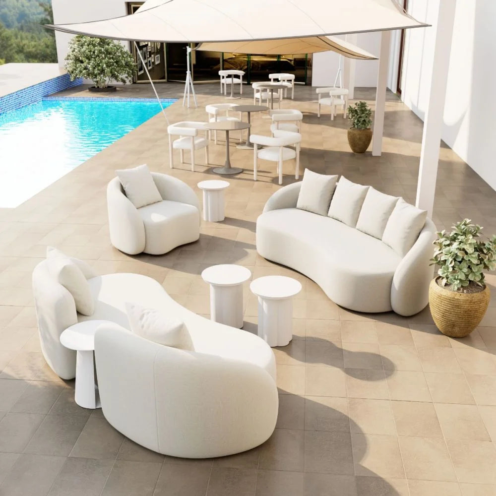 Kogur Side Table White Set Furniture