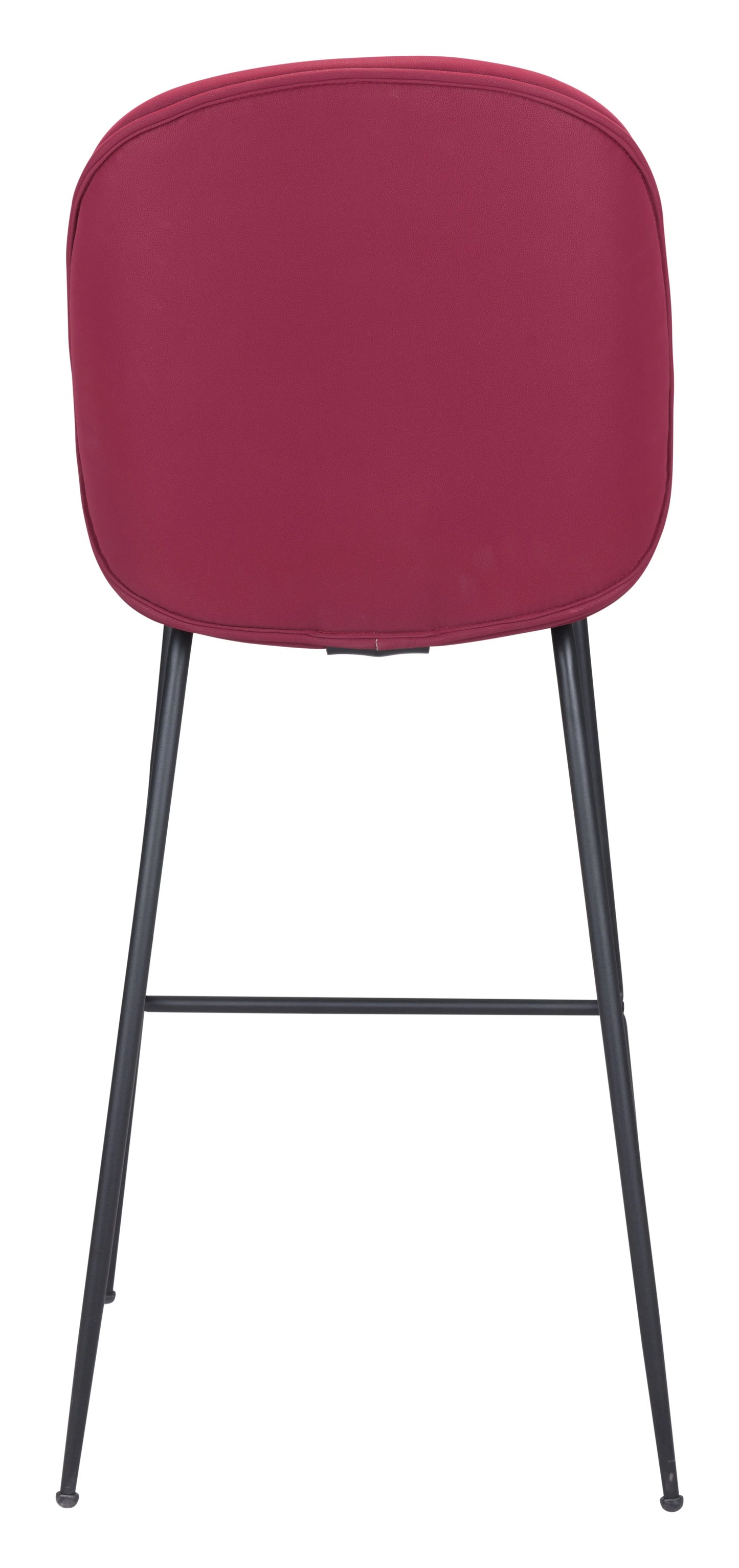 Miles Barstool Red Rear View