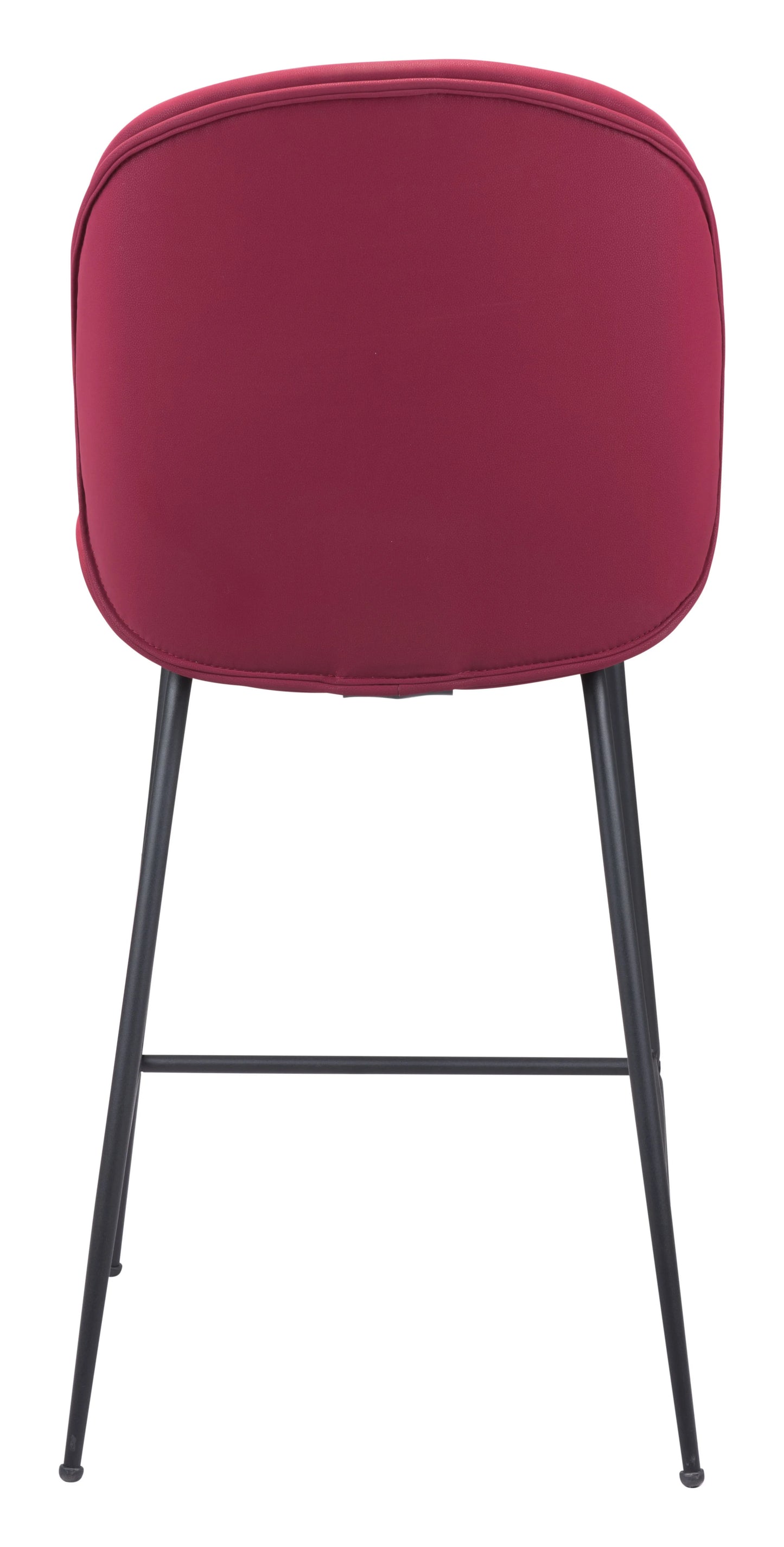Miles Counter Stool Red Rear View