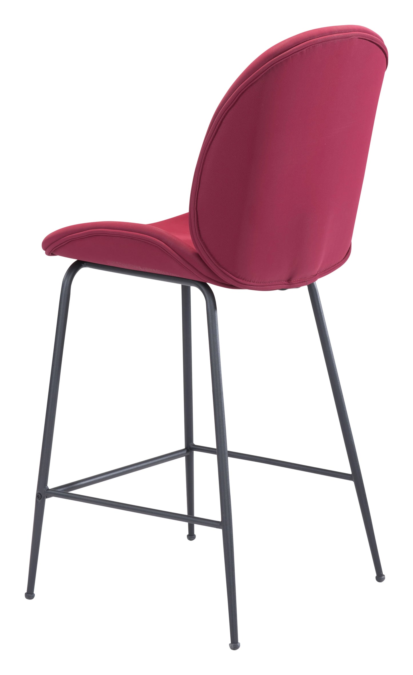 Miles Counter Stool Red General View