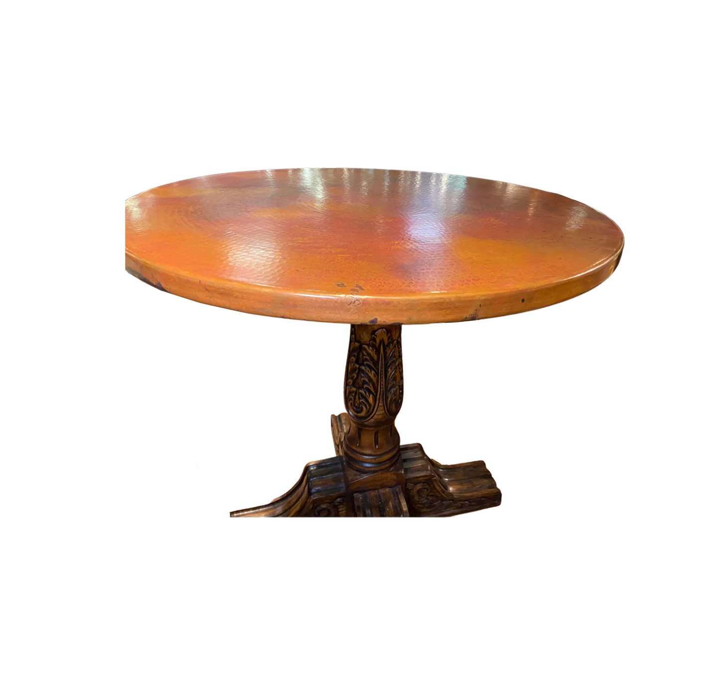 Copper bar table
