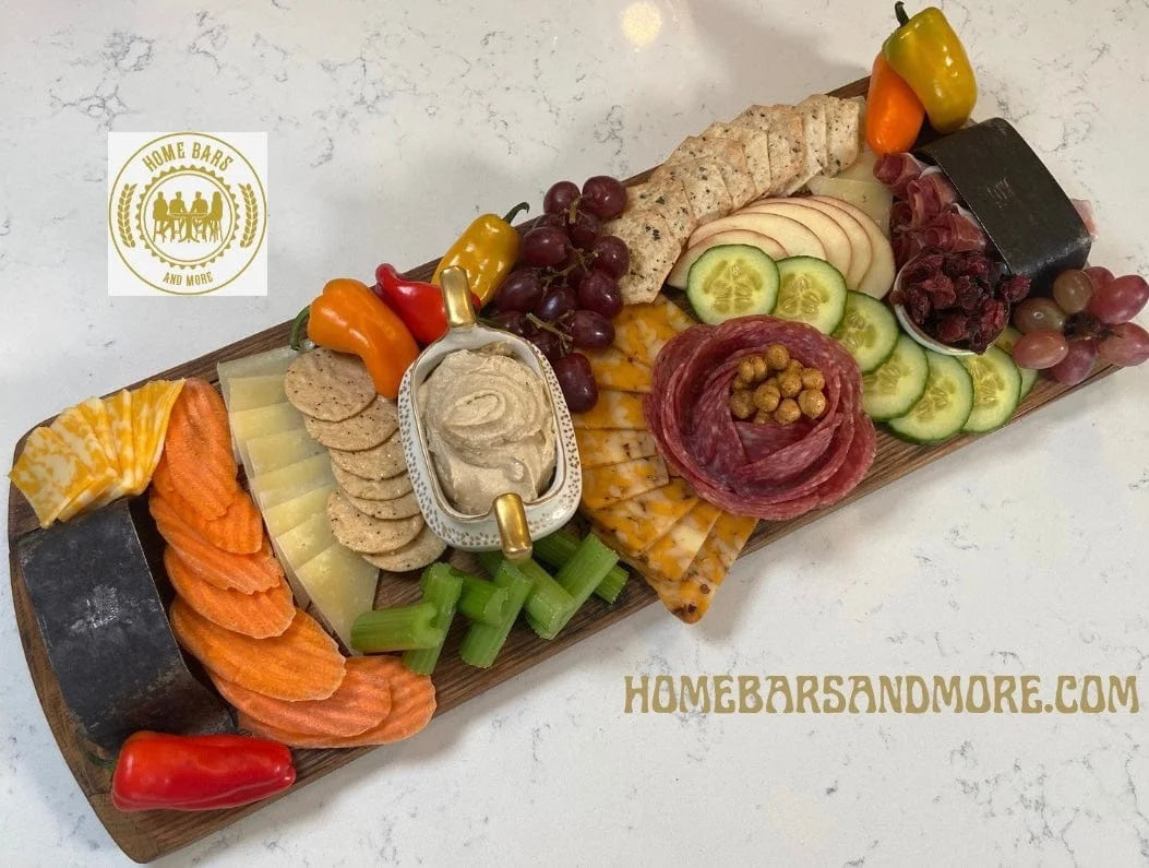 Bourbon Head Charcuterie Board is a beautiful board to hold everything you need at your next party.