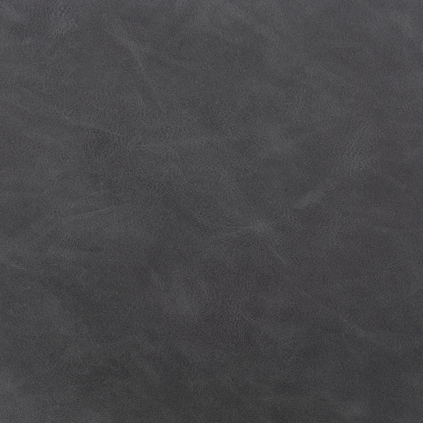 Close up of charcoal faux leather finish
