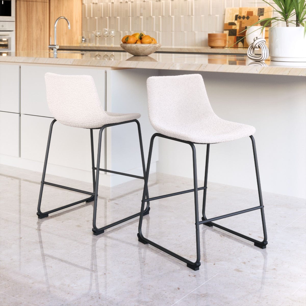 Smart Counter Chairs in Ivory