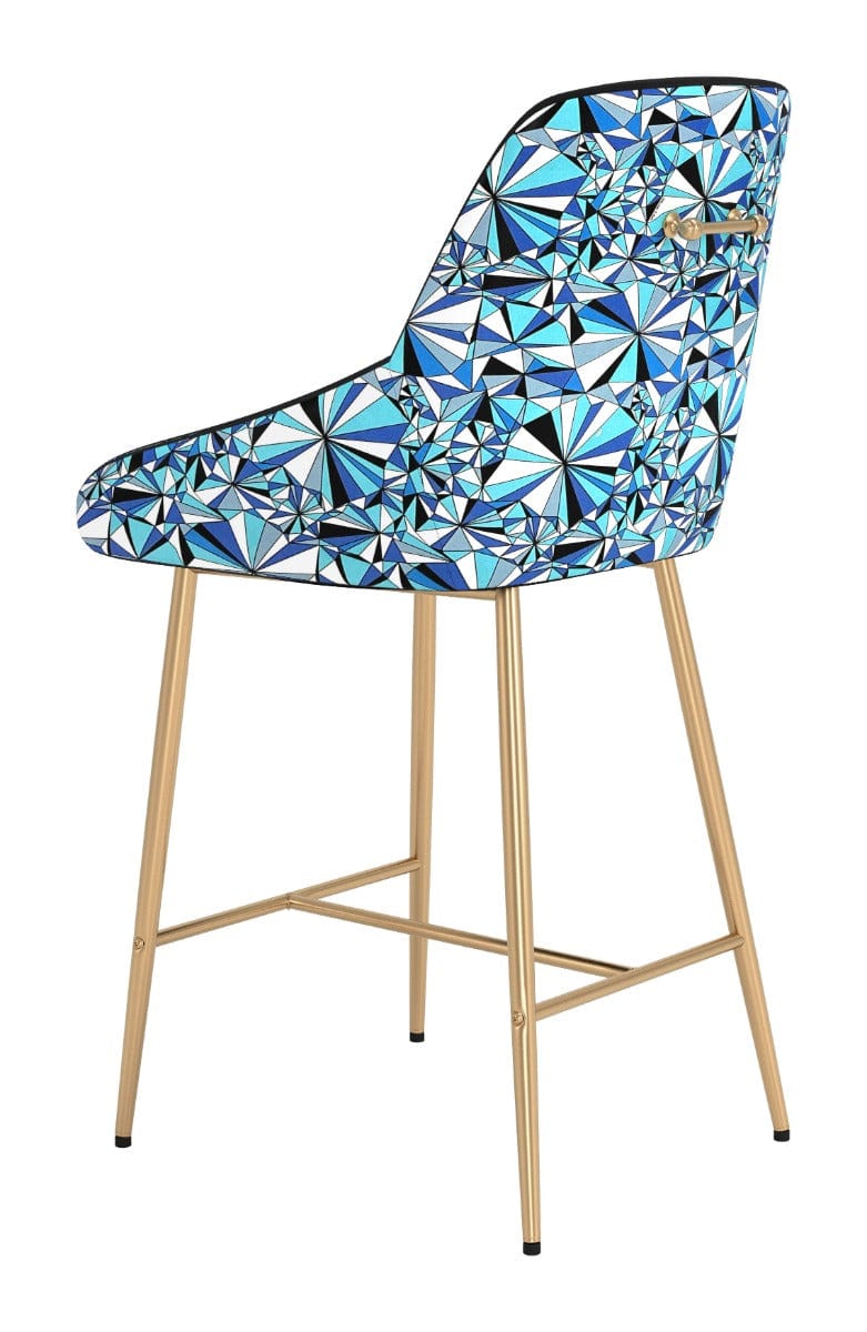 Back of custom Allison Eden stool