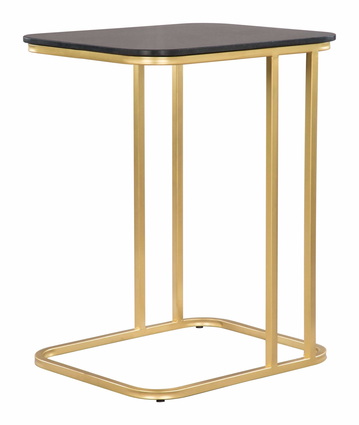 Alma Drink Table in Black and gold 