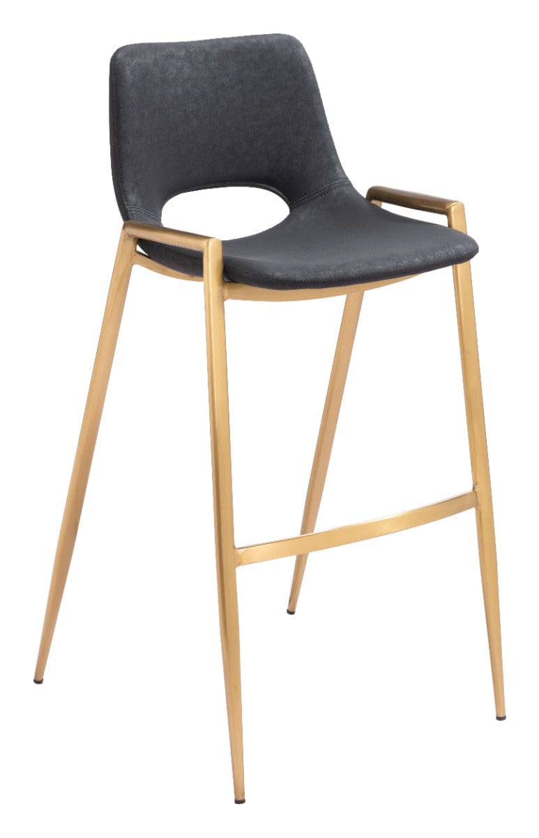 Stackable black stool