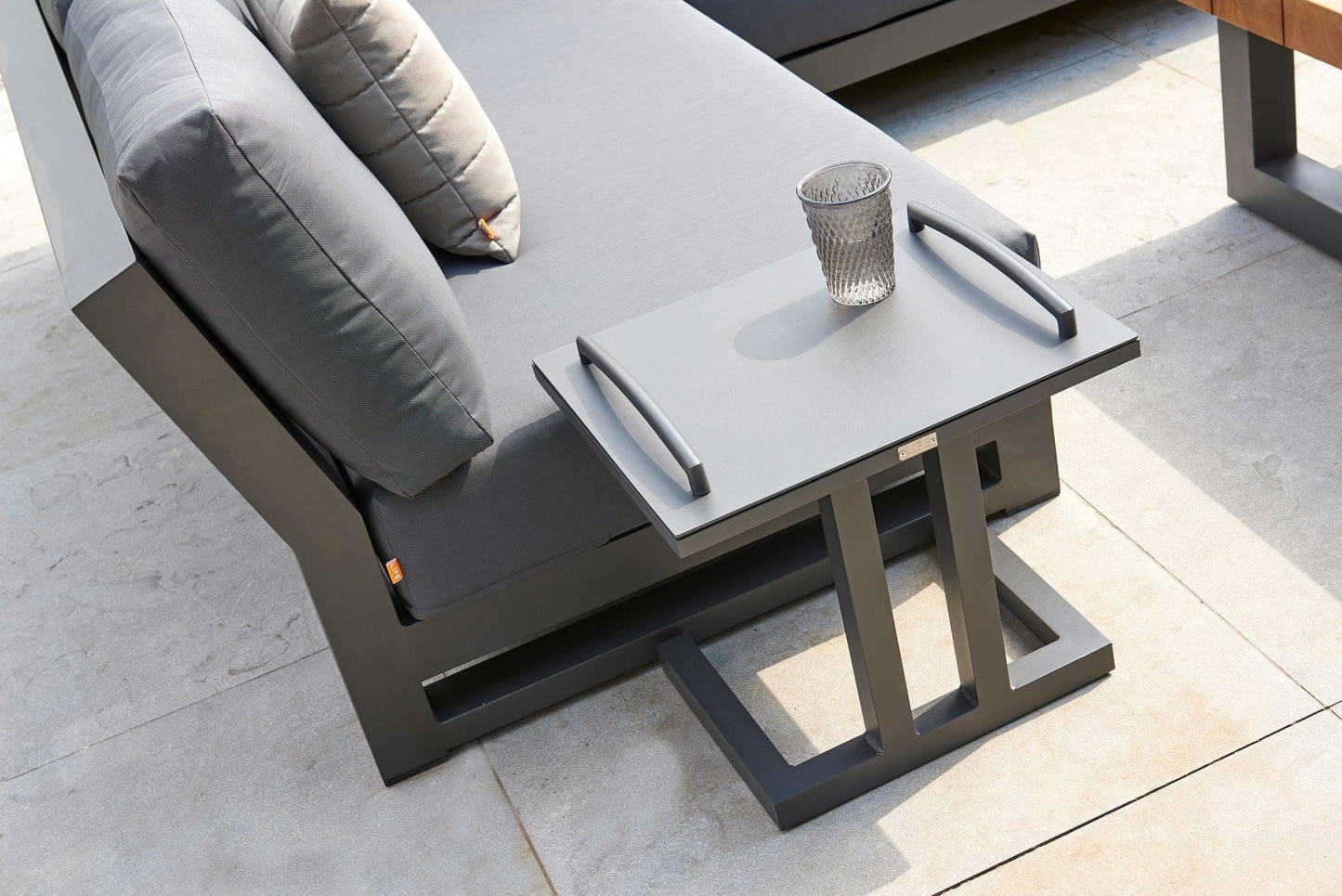 Gray Side Table 