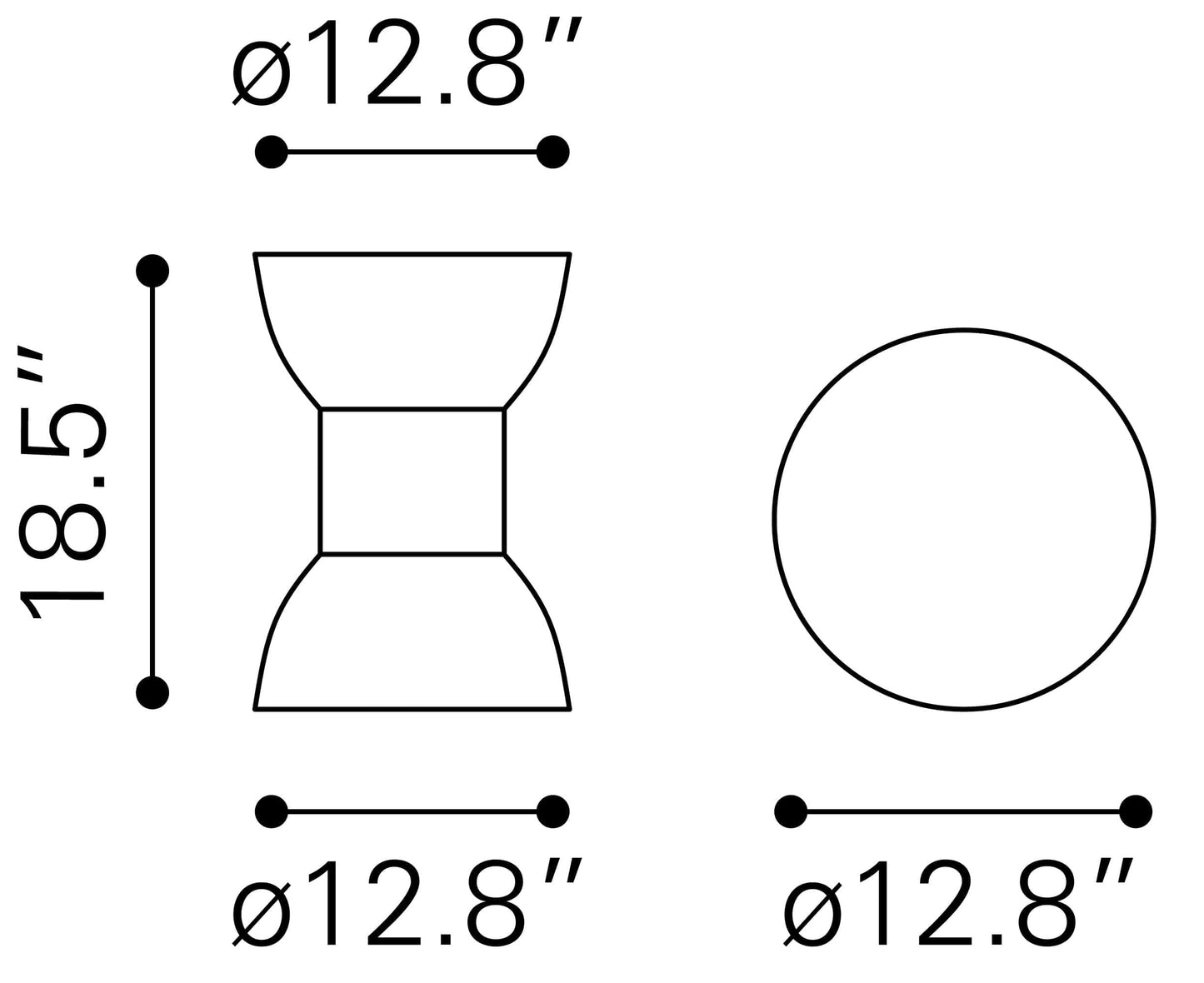 Dimensions of Table/Stool