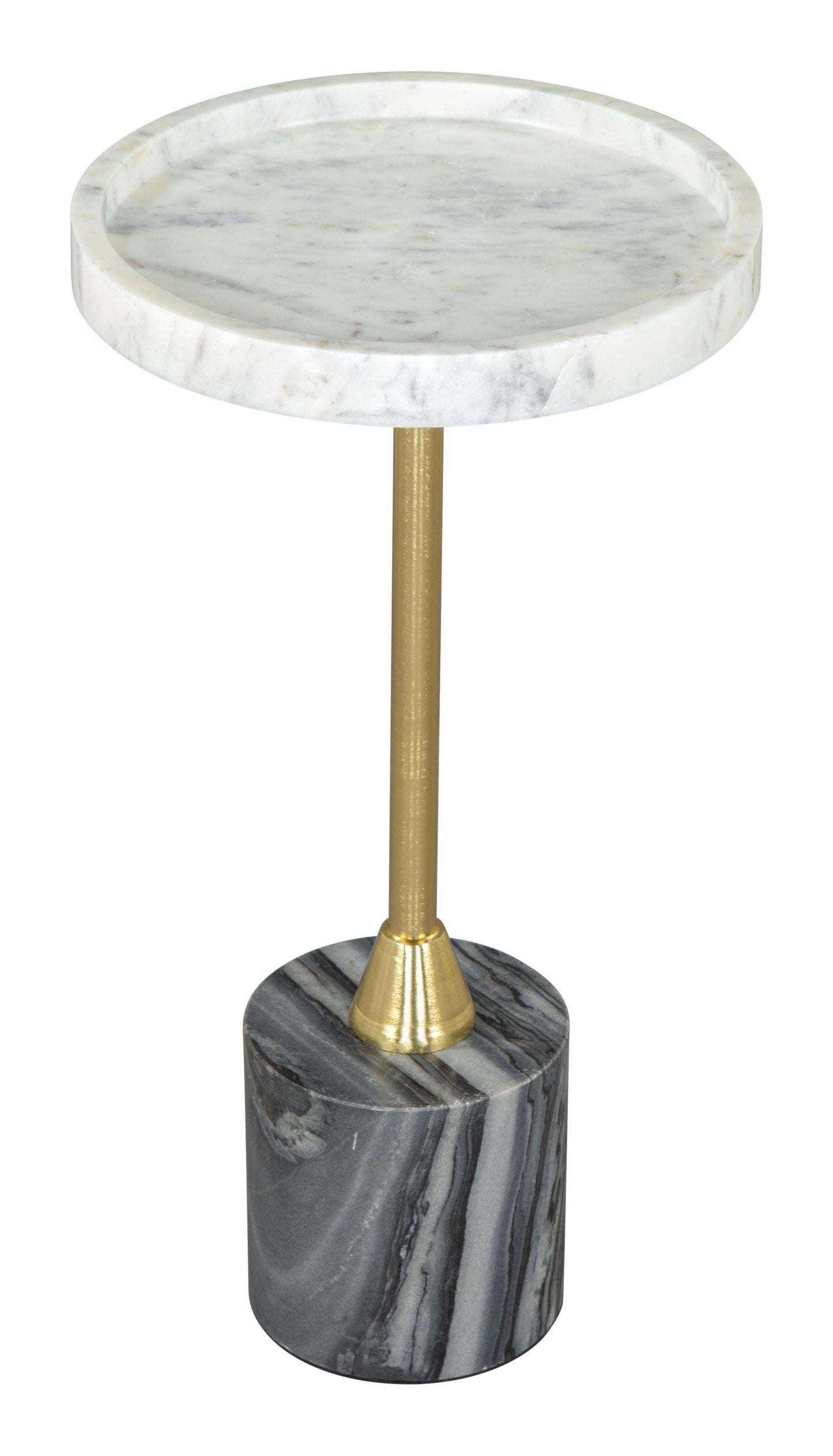 Side table with marble top and base