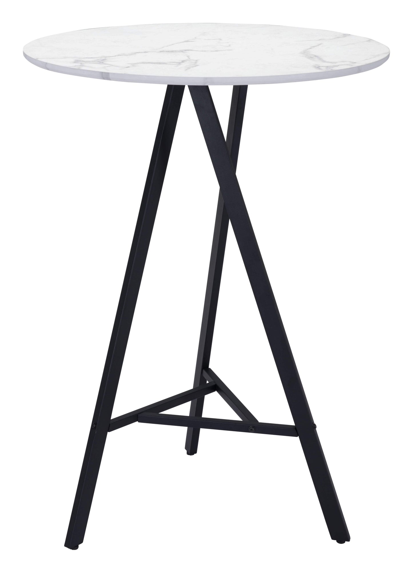 ZuoMod Pub Table with Faux Marble Top