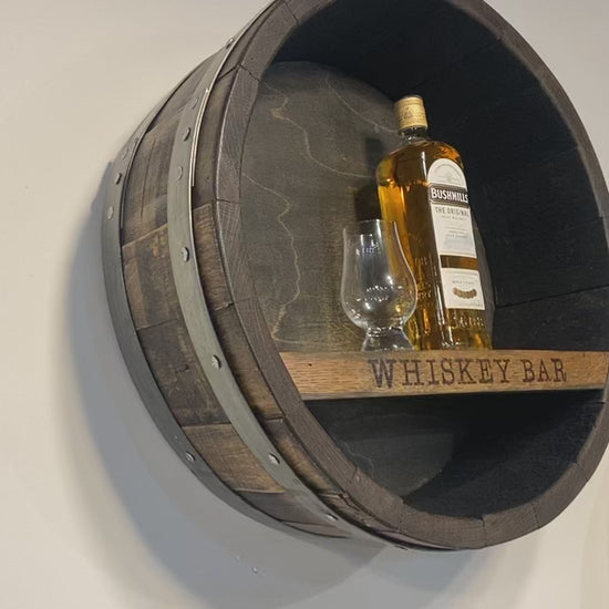 Video of the Whiskey Bar and Bourbon Bar Shelves from the showroom 