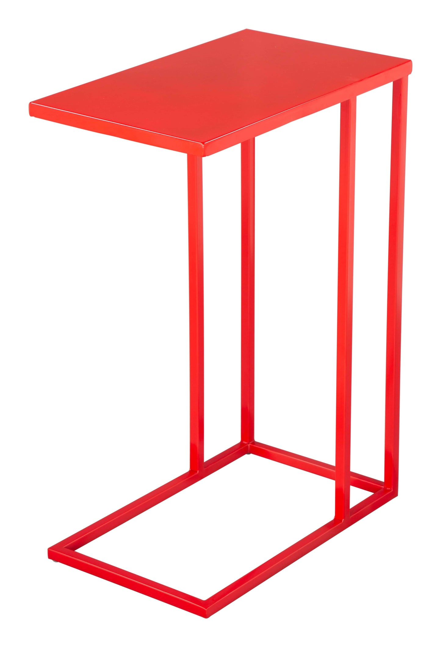 Angled View of Powder Coated Iron Table