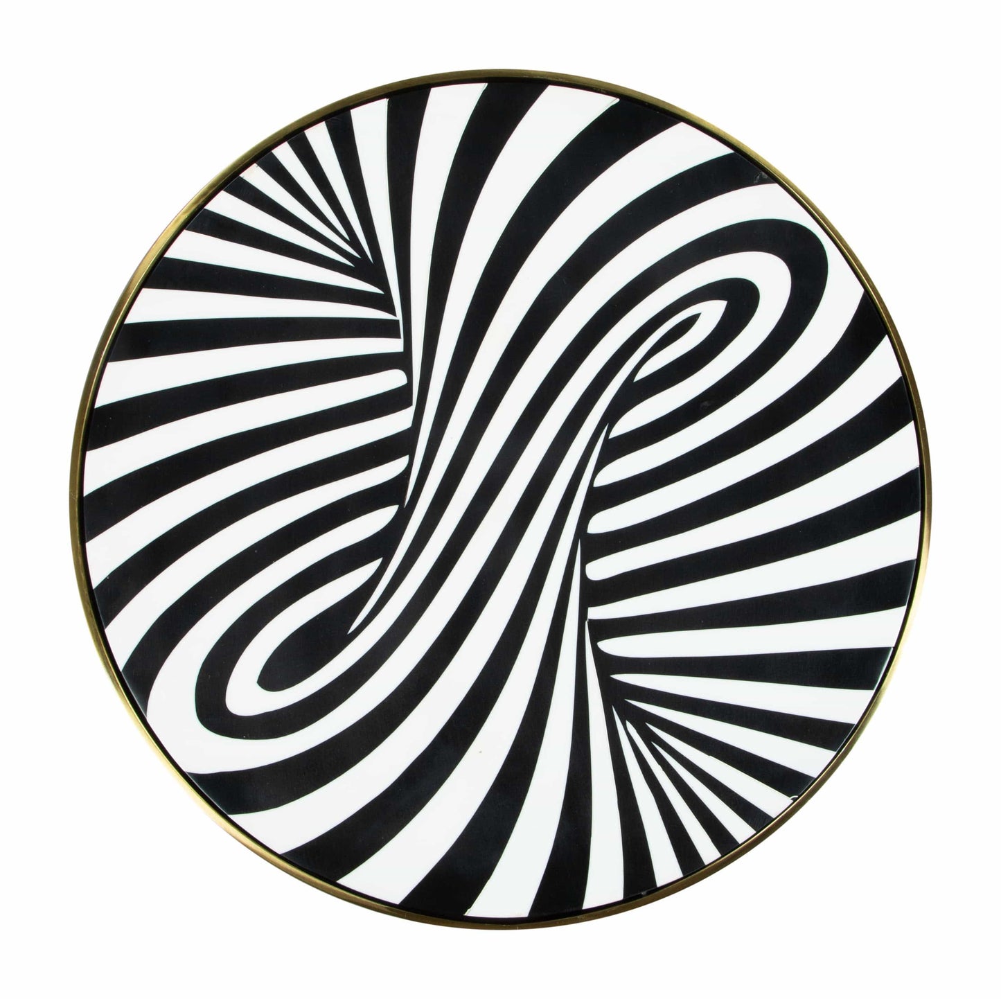 Top from above showing swirl design