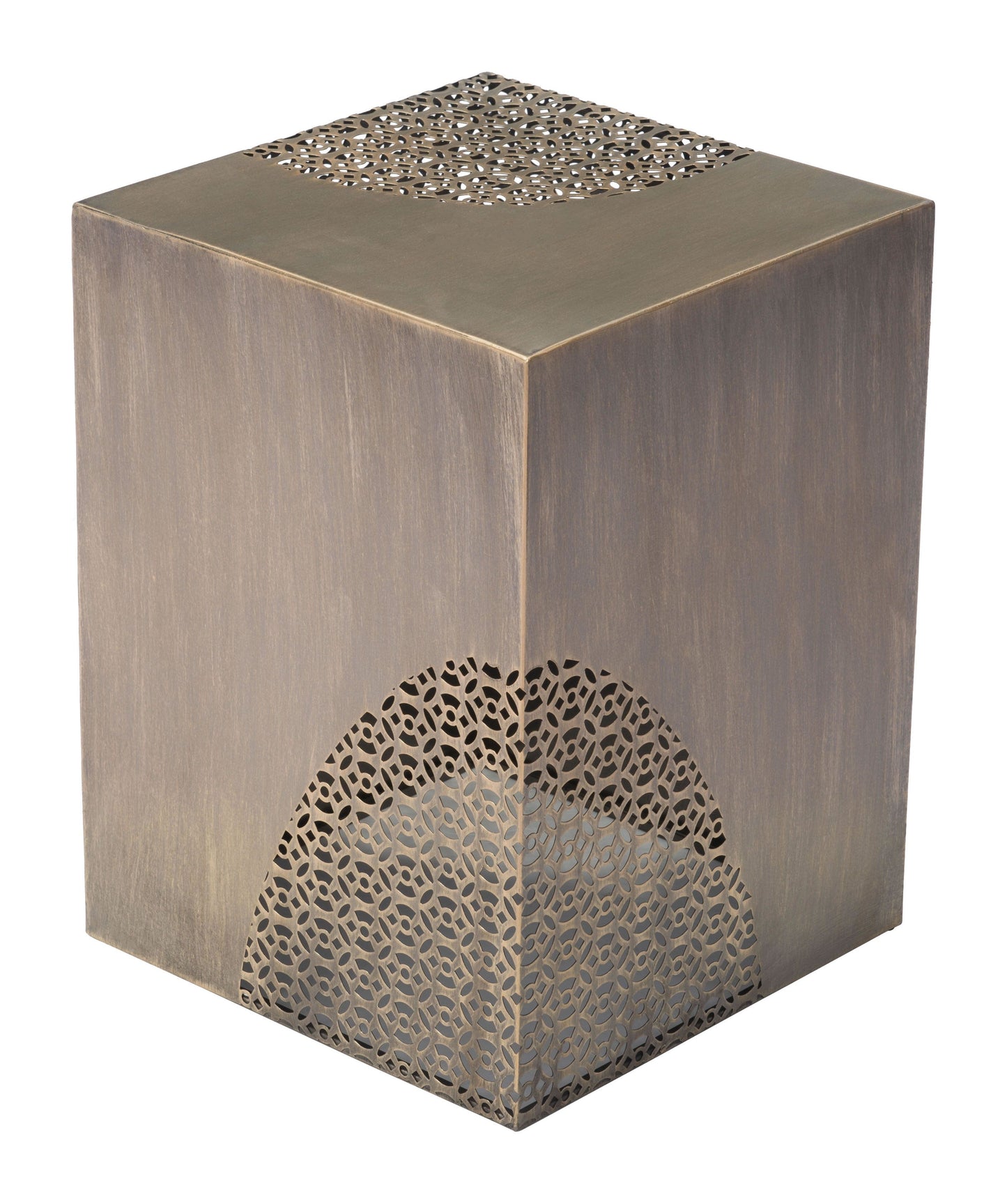 Ines Drink Table in Antique Bronze finish