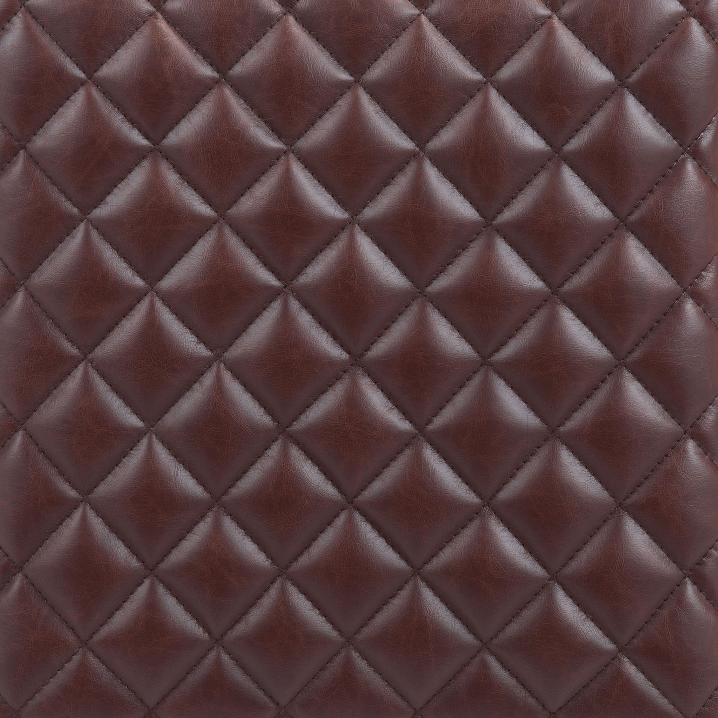 Brown Faux Leather 100% Polyurethane Seat