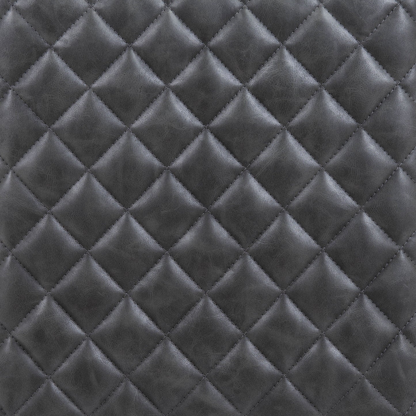 Gray Faux Leather 100% Polyurethane Seat