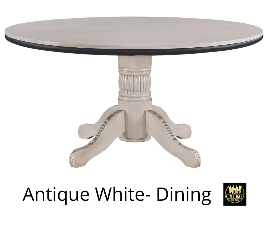 Front View -Dining Table - Antique White
