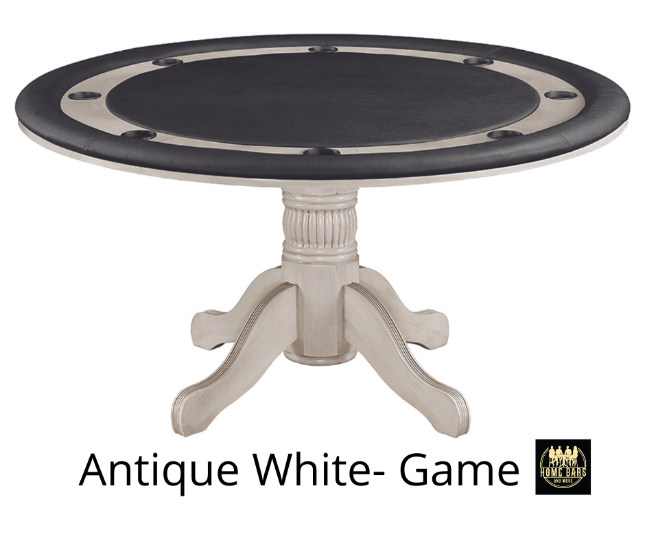 60" 2 in 1 Game Table in Antique White 