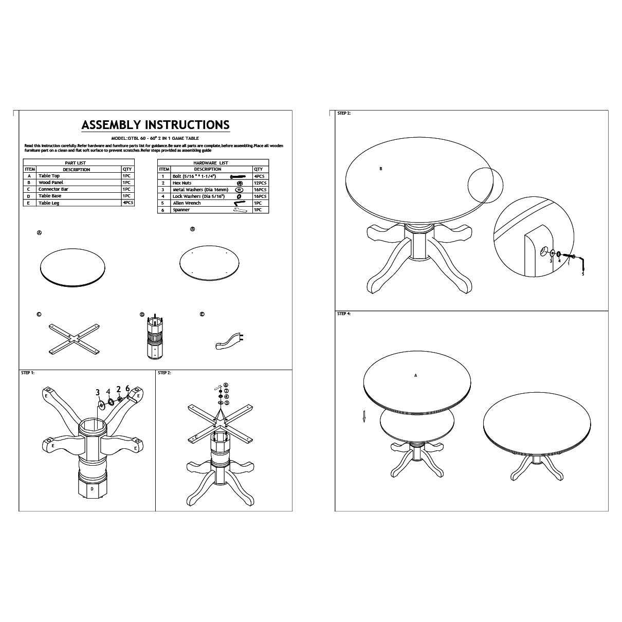  Assembly Instructions