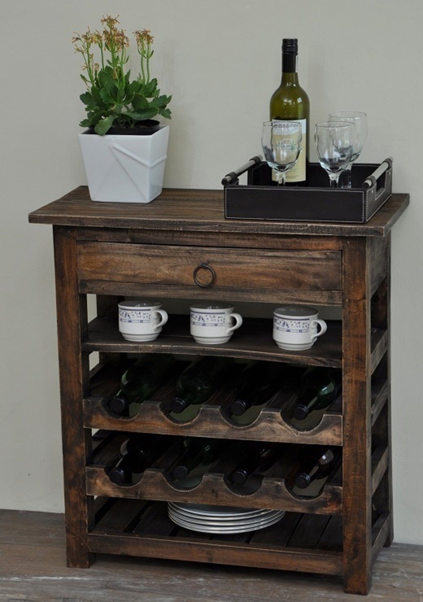 Cottage Wine Server with Drawer