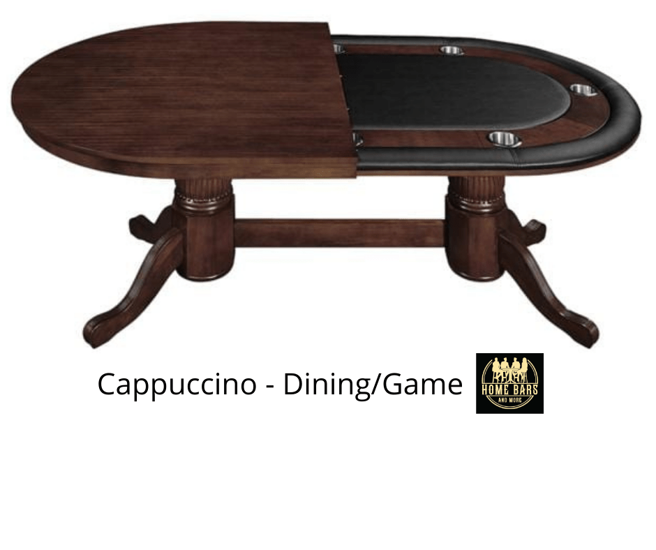 Half Dining & Half Game in Cappuccino Finish 