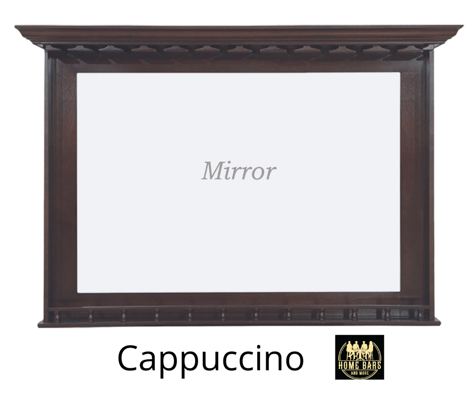 Cappuccino Finish Wine Bar Mirror 