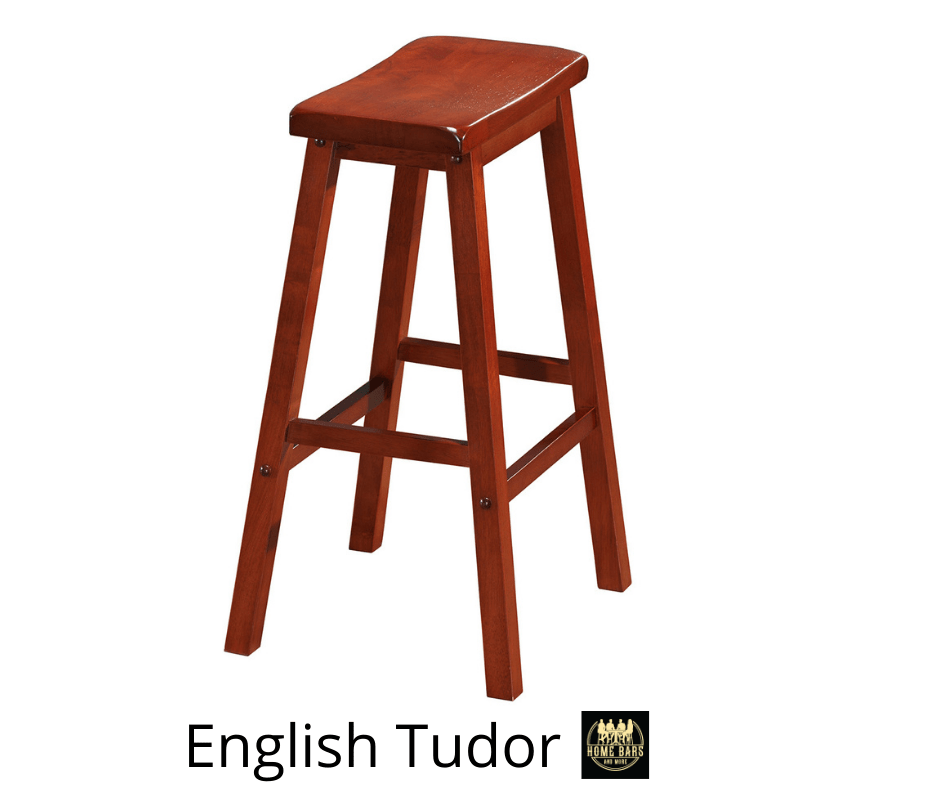 English Tudor Finish Bar Stool 
