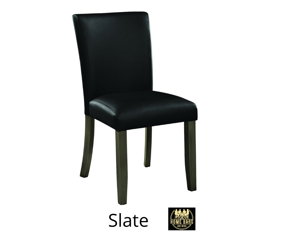 Slate Finish Solid Wood Dining Chair