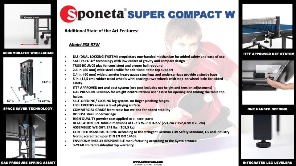 Super Compact Table Tennis Brochure