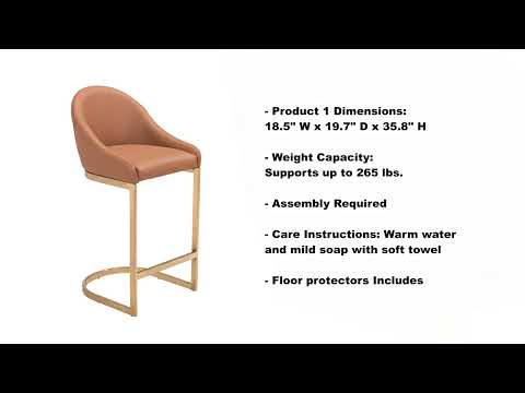 Video of Scott Counter Stool by ZuoMod