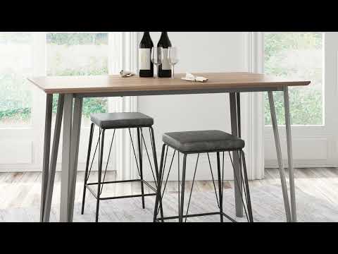 Video of the  Doubs Counter Table in Brown by Zuo Modern