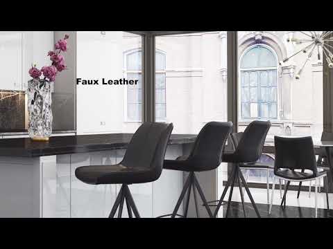 Video of Aki Bar Chairs in Black by Zuo Modern